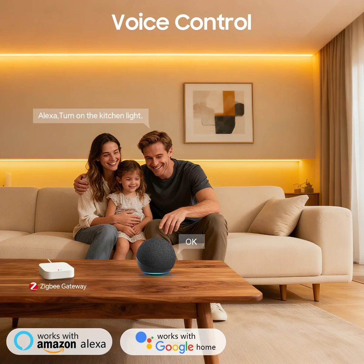 Zigbee 3.0 24V Neon LED Strip  - đánh giá và giá Smart Home Kitchen