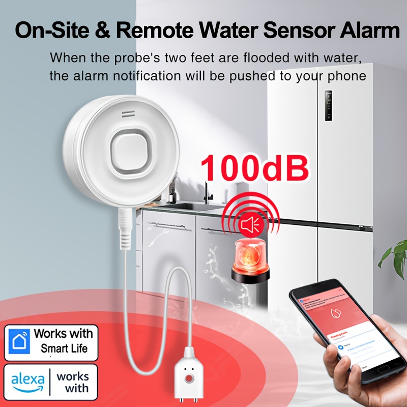 YNF Smart WiFi Water Leak Dete - đánh giá và giá Wifi Water Sensor