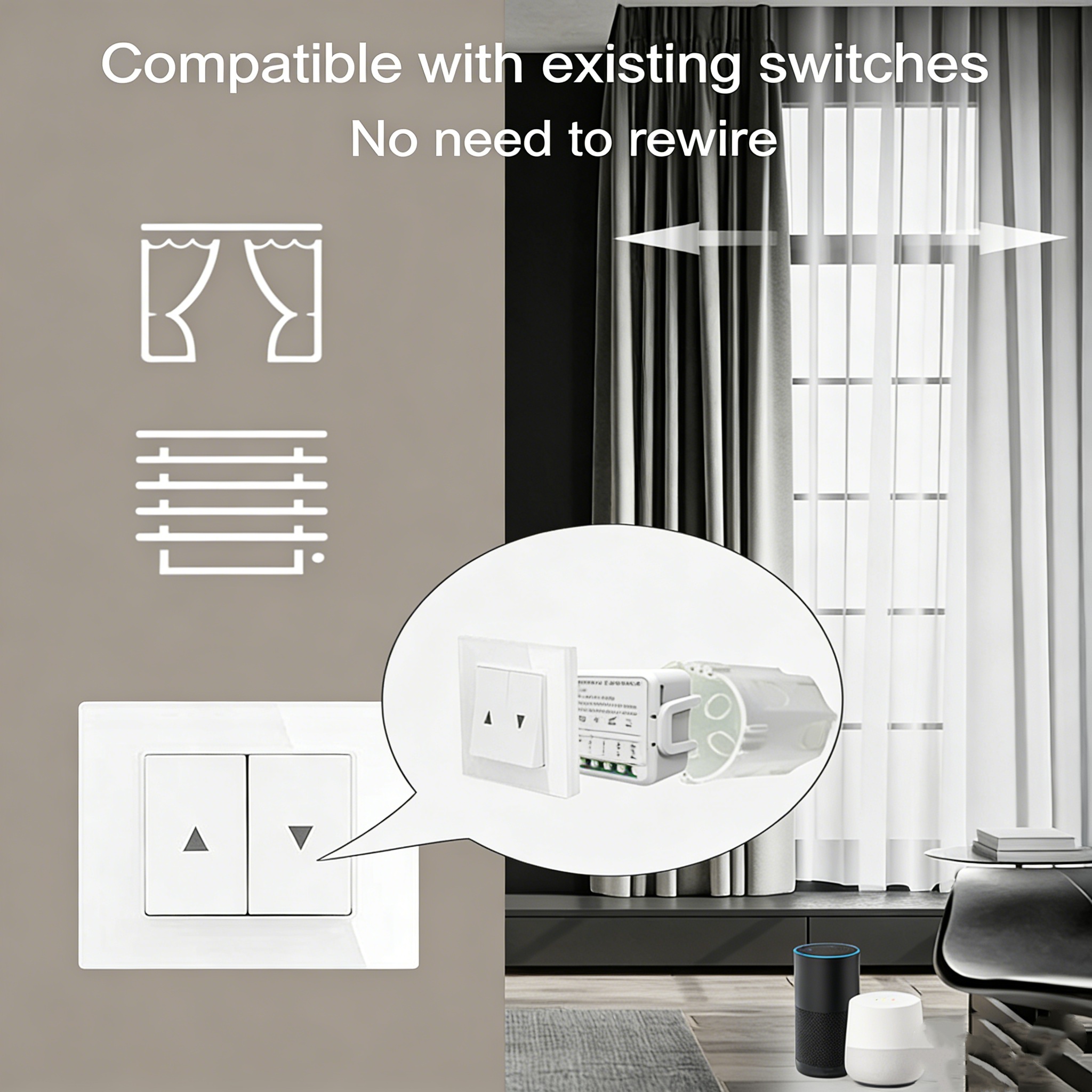 Tuya WiFi Curtain Switch Modul - đánh giá và giá Curtain Motor