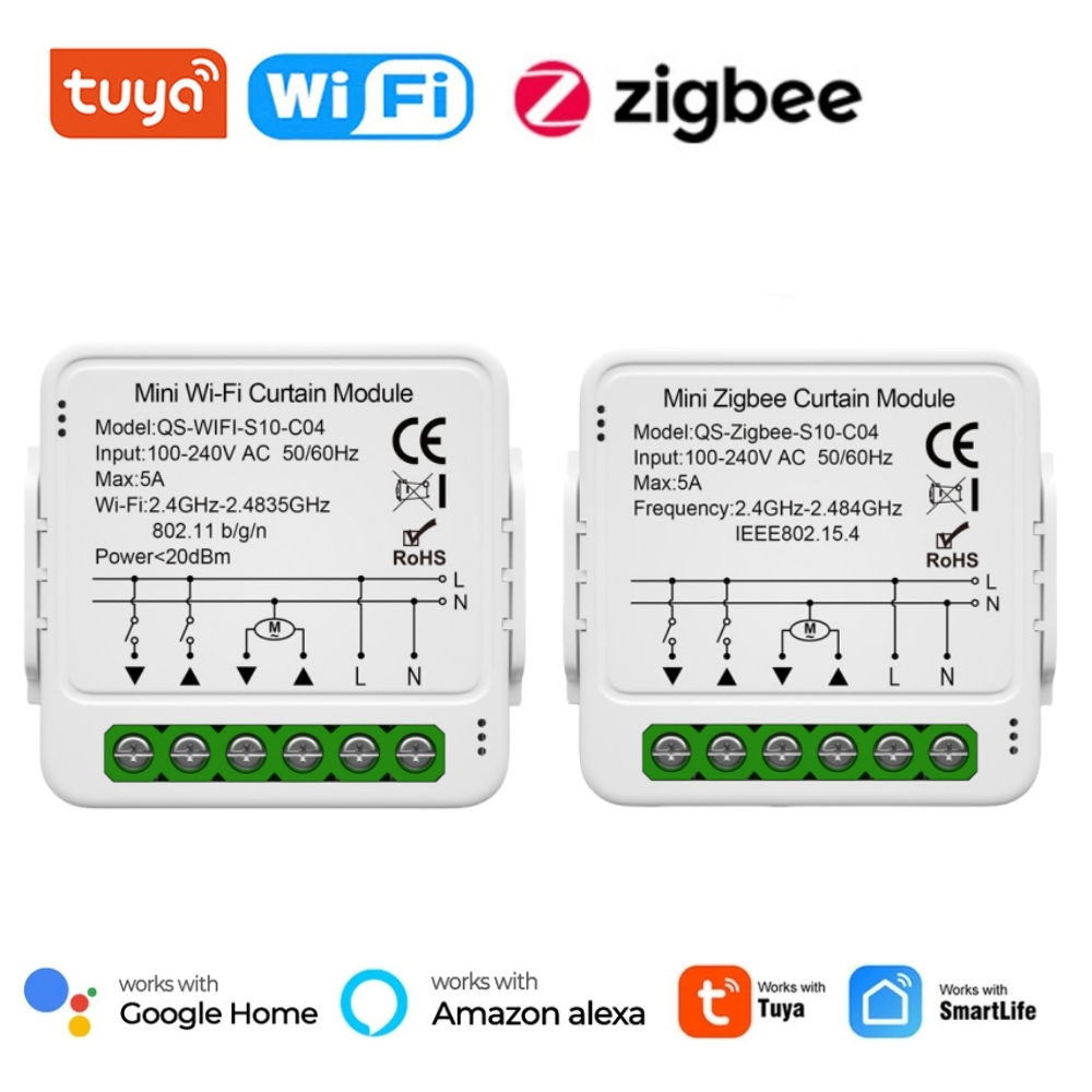 Tuya WiFi Zigbee Smart Curtain - đánh giá và giá Home Automation Kit