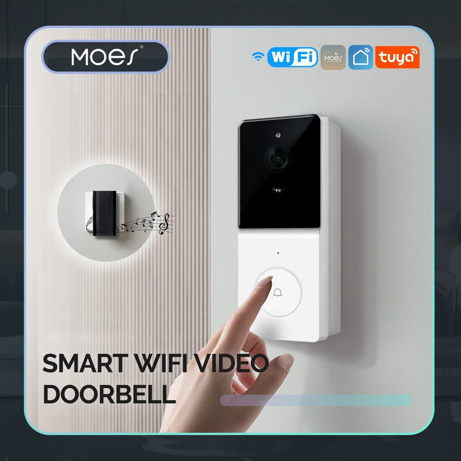 MOES Tuya Smart WiFi Video Doo - đánh giá và giá Smart Home Video Doorbell